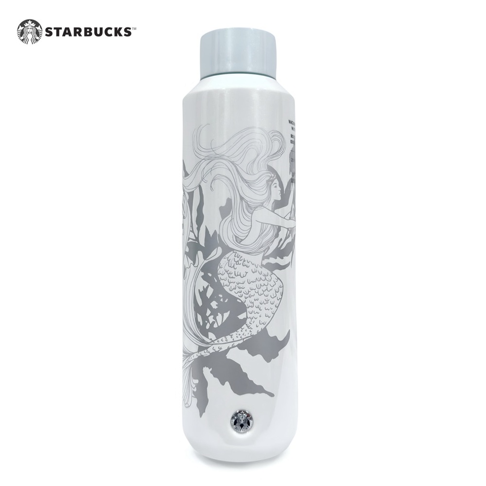 STARBUCKS 2022 White Siren Mermaid Vacuum Insulated Stainless Steel Water Bottle